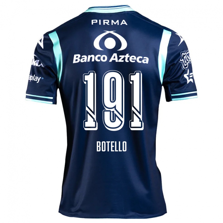 Niño Camiseta Octavio Botello #191 Azul Marino 2ª Equipación 2024/25 La Camisa