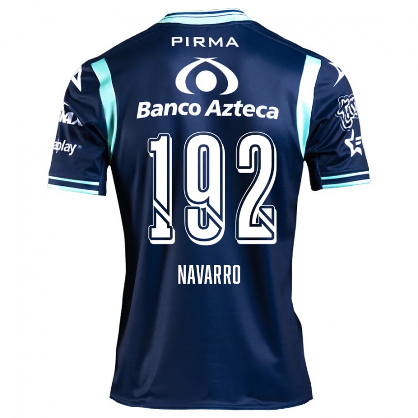 Niño Camiseta Eduardo Navarro #192 Azul Marino 2ª Equipación 2024/25 La Camisa