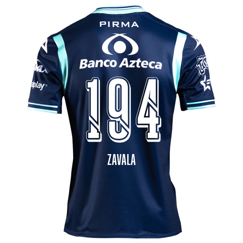 Niño Camiseta Arath Zavala #194 Azul Marino 2ª Equipación 2024/25 La Camisa