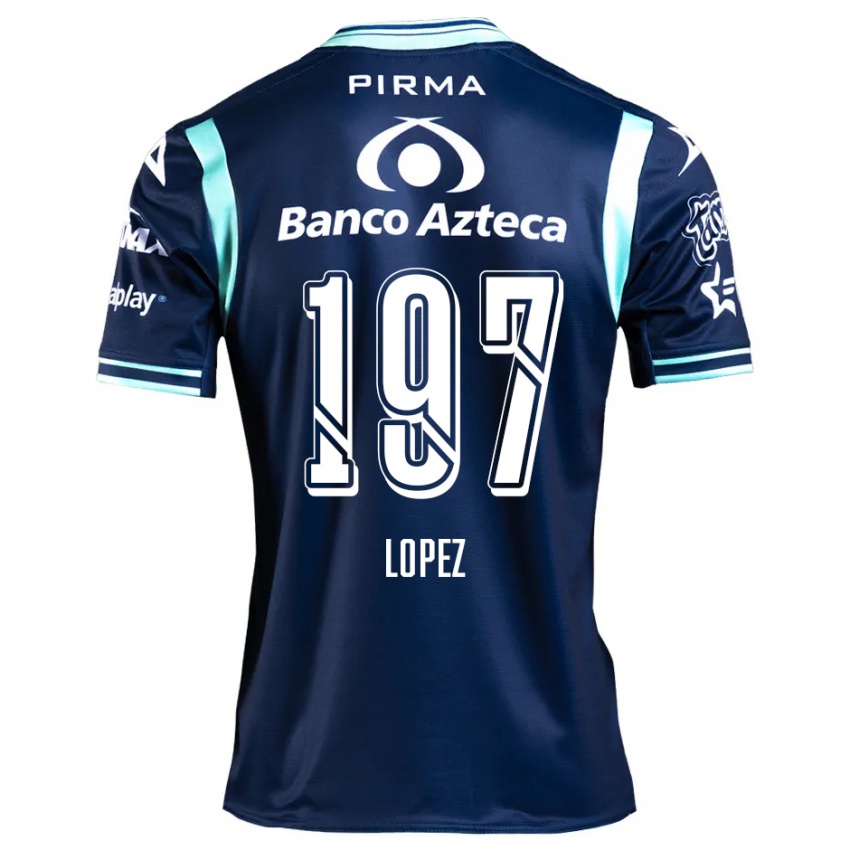 Niño Camiseta Sebastián López #197 Azul Marino 2ª Equipación 2024/25 La Camisa