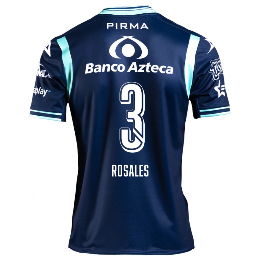 Niño Camiseta Fátima Rosales #3 Azul Marino 2ª Equipación 2024/25 La Camisa