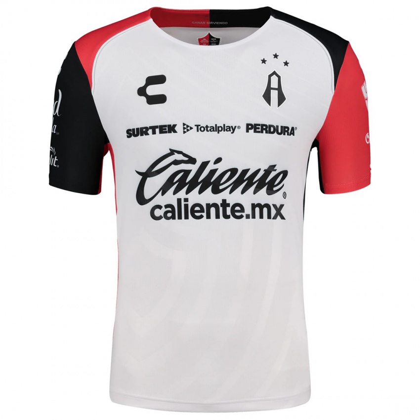 Niño Camiseta Rodolfo Garza #207 Blanco Rojo Negro 2ª Equipación 2024/25 La Camisa