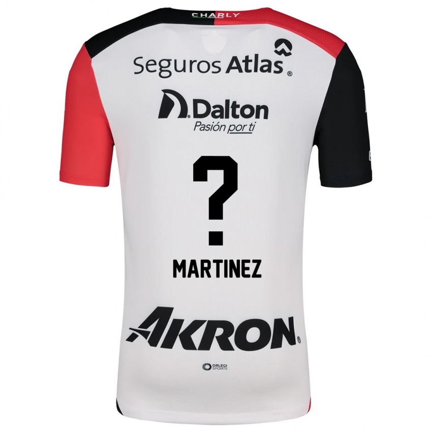 Niño Camiseta Gustavo Martínez #0 Blanco Rojo Negro 2ª Equipación 2024/25 La Camisa