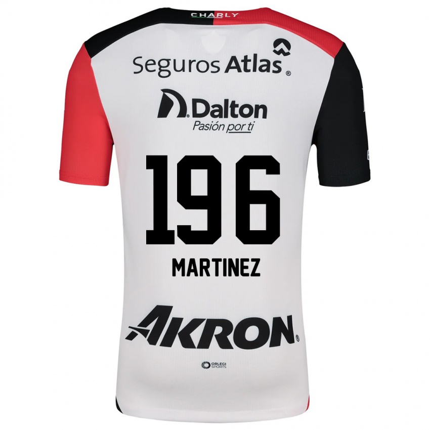 Niño Camiseta Rafael Martínez #196 Blanco Rojo Negro 2ª Equipación 2024/25 La Camisa