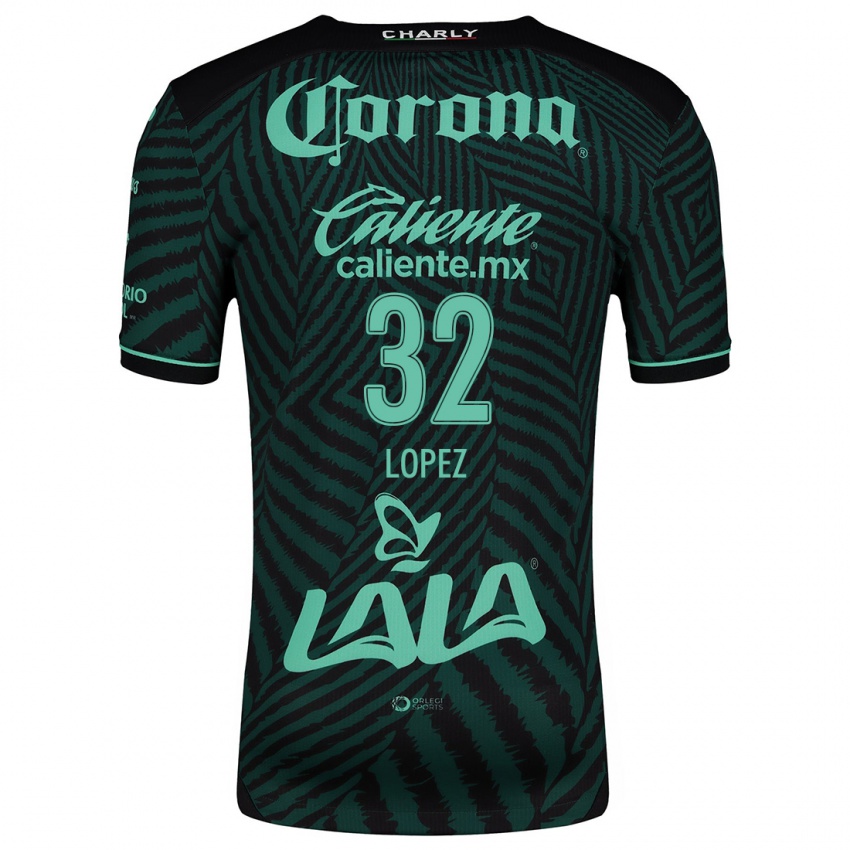 Niño Camiseta Raúl López #32 Verde Negro 2ª Equipación 2024/25 La Camisa