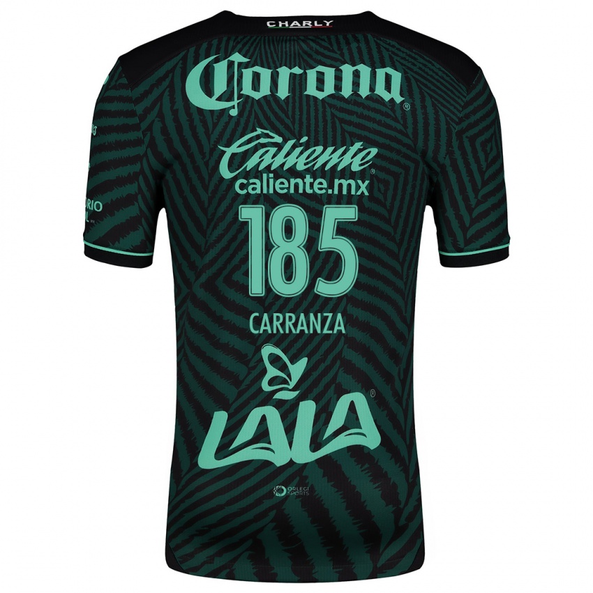 Niño Camiseta Héctor Carranza #185 Verde Negro 2ª Equipación 2024/25 La Camisa