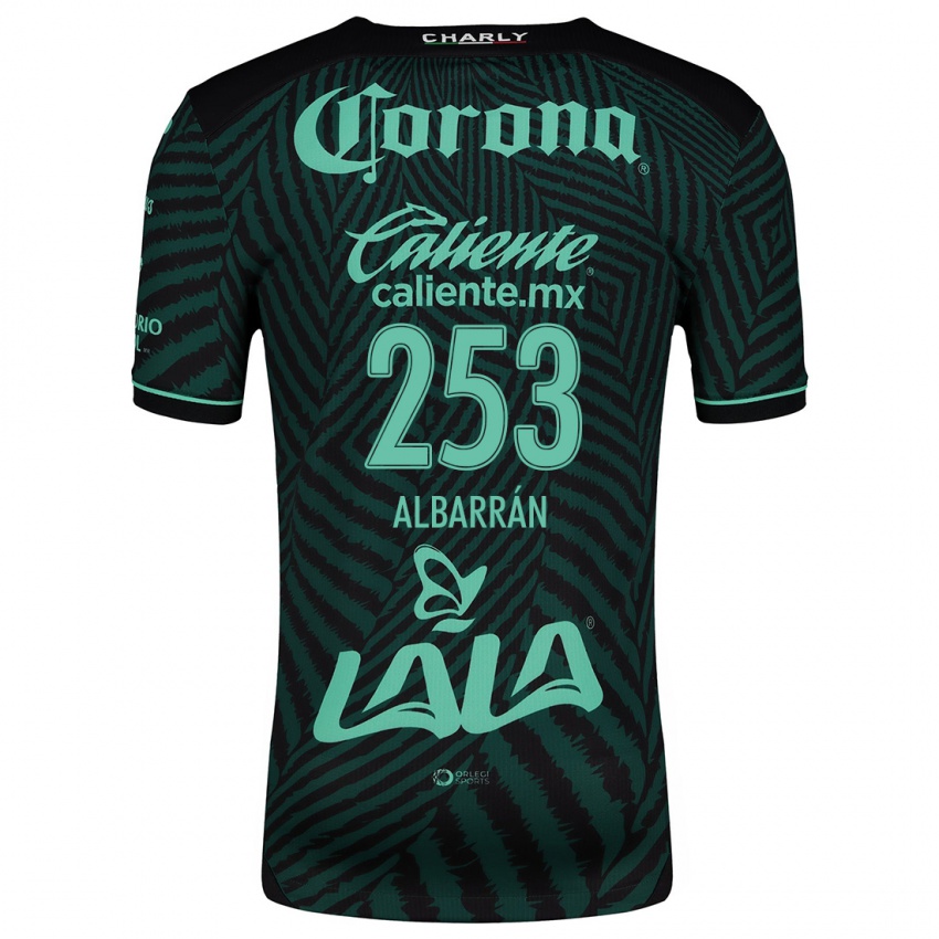 Niño Camiseta Rodrigo Albarrán #253 Verde Negro 2ª Equipación 2024/25 La Camisa