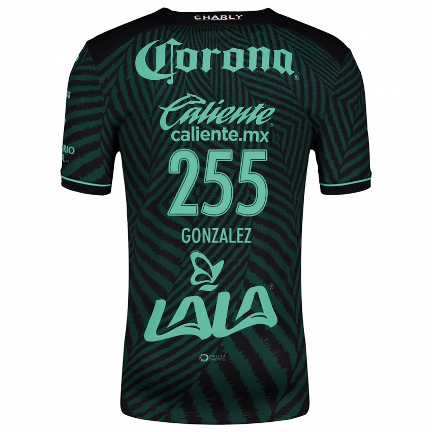 Niño Camiseta Valente González #255 Verde Negro 2ª Equipación 2024/25 La Camisa