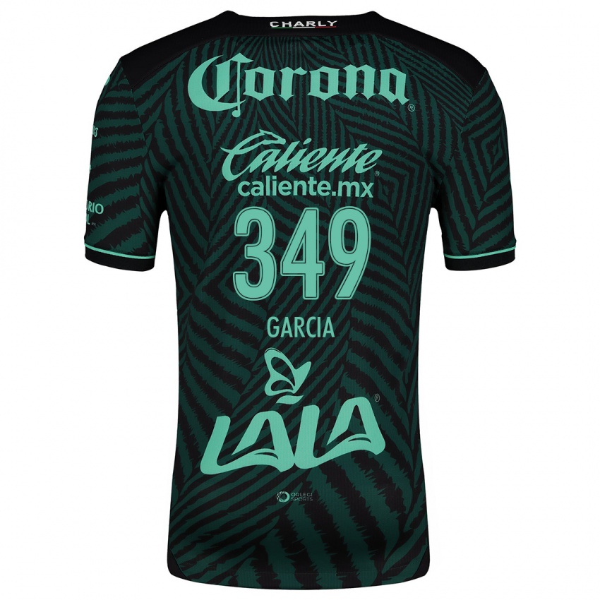 Niño Camiseta Diego García #349 Verde Negro 2ª Equipación 2024/25 La Camisa