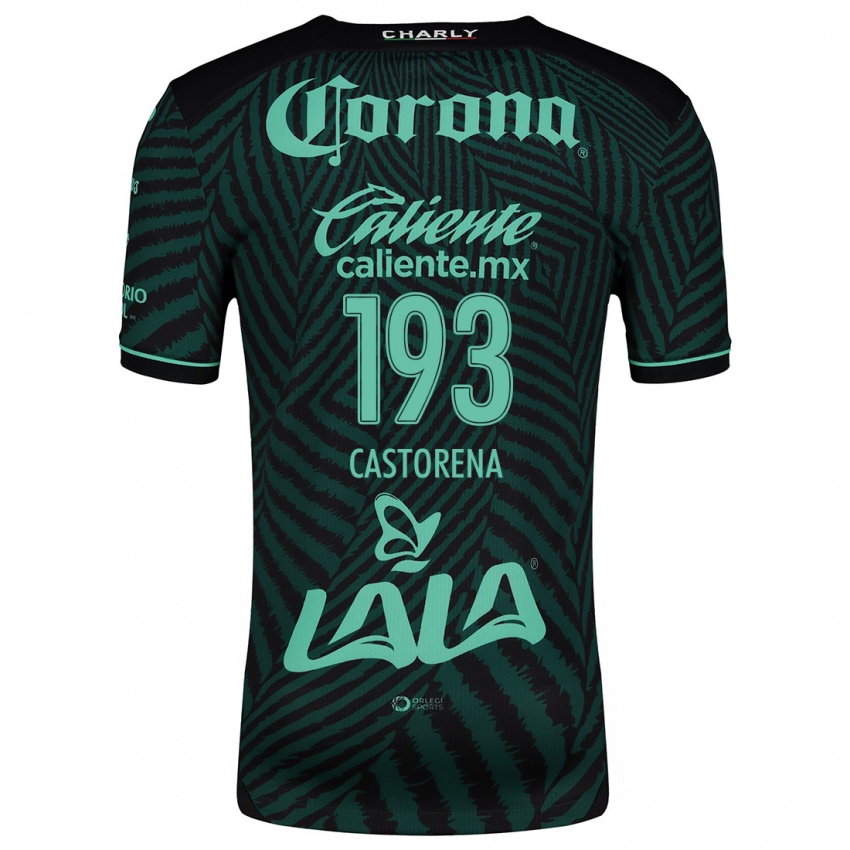 Niño Camiseta Damián Castorena #193 Verde Negro 2ª Equipación 2024/25 La Camisa