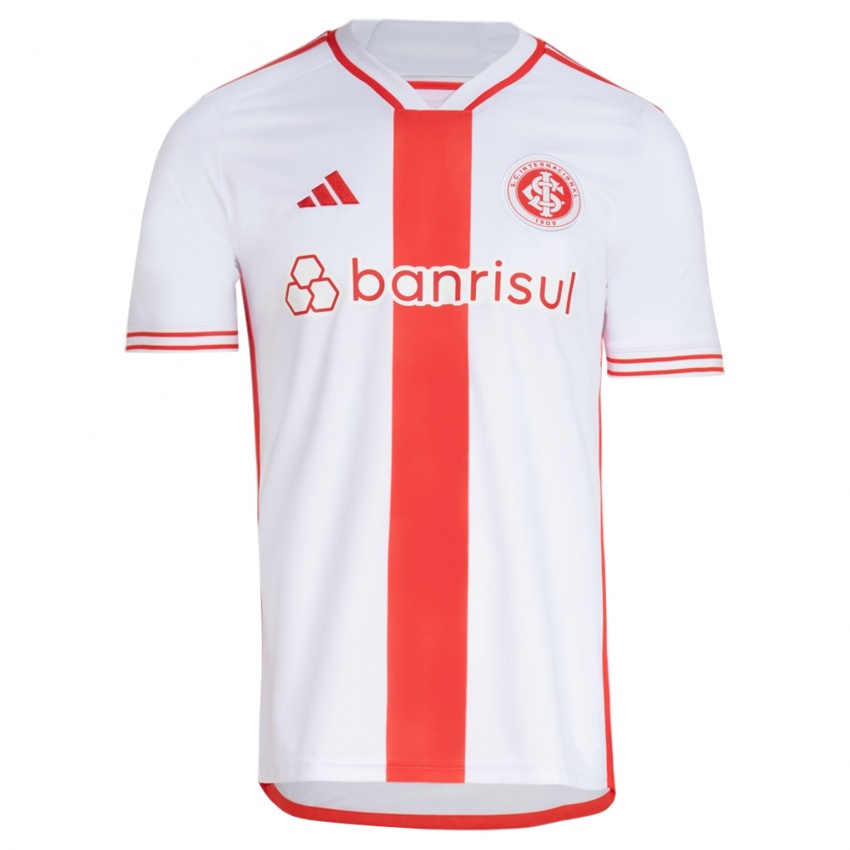 Niño Camiseta Ricardo Mathias #0 Blanco Rojo 2ª Equipación 2024/25 La Camisa