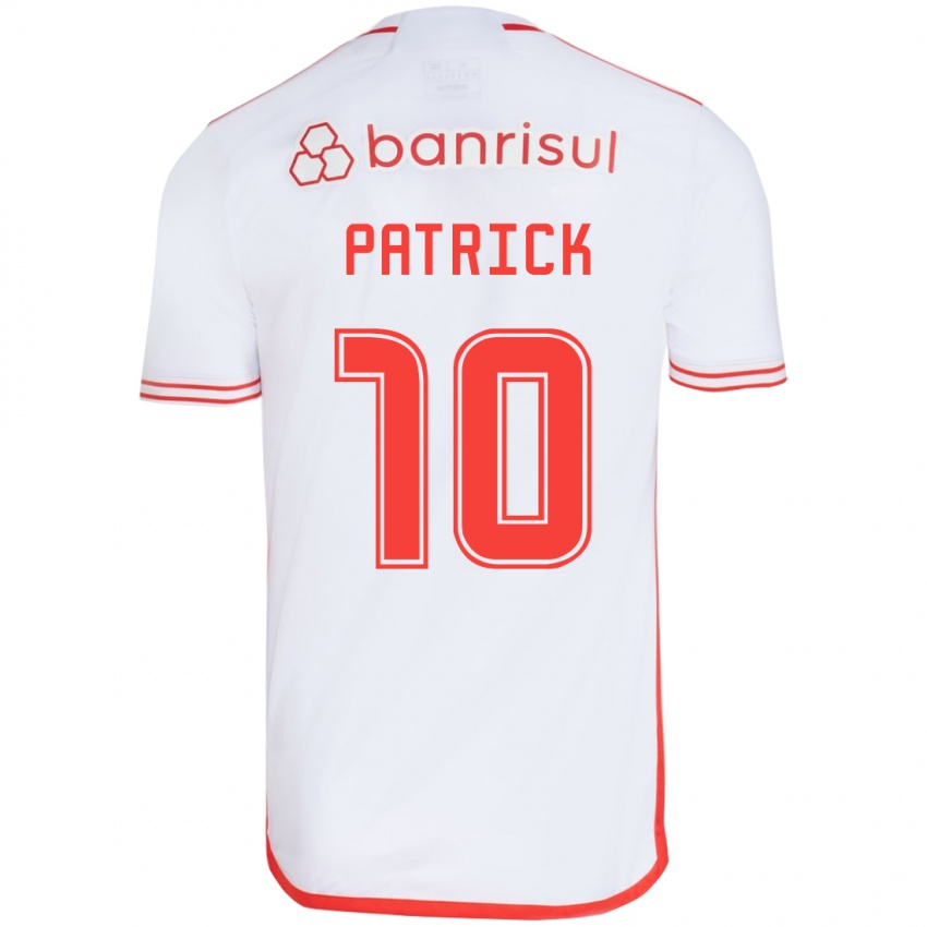 Niño Camiseta Alan Patrick #10 Blanco Rojo 2ª Equipación 2024/25 La Camisa