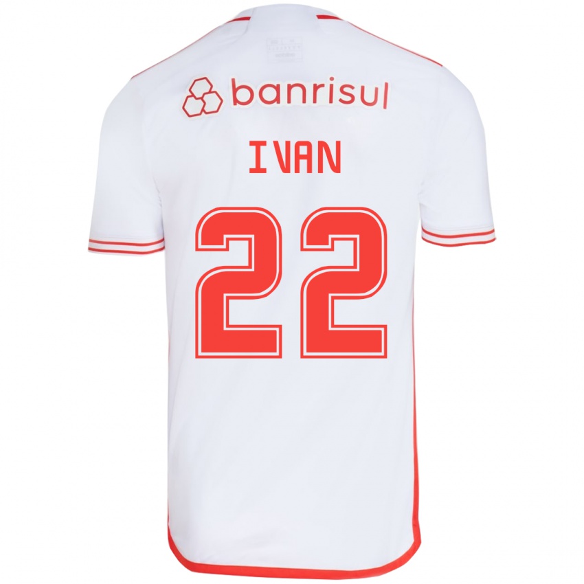 Niño Camiseta Ivan #22 Blanco Rojo 2ª Equipación 2024/25 La Camisa