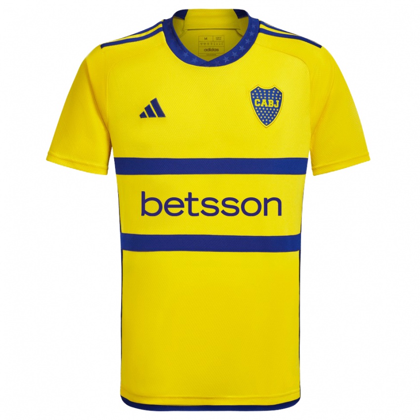 Niño Camiseta Iván Vaquero #15 Amarillo Azul 2ª Equipación 2024/25 La Camisa