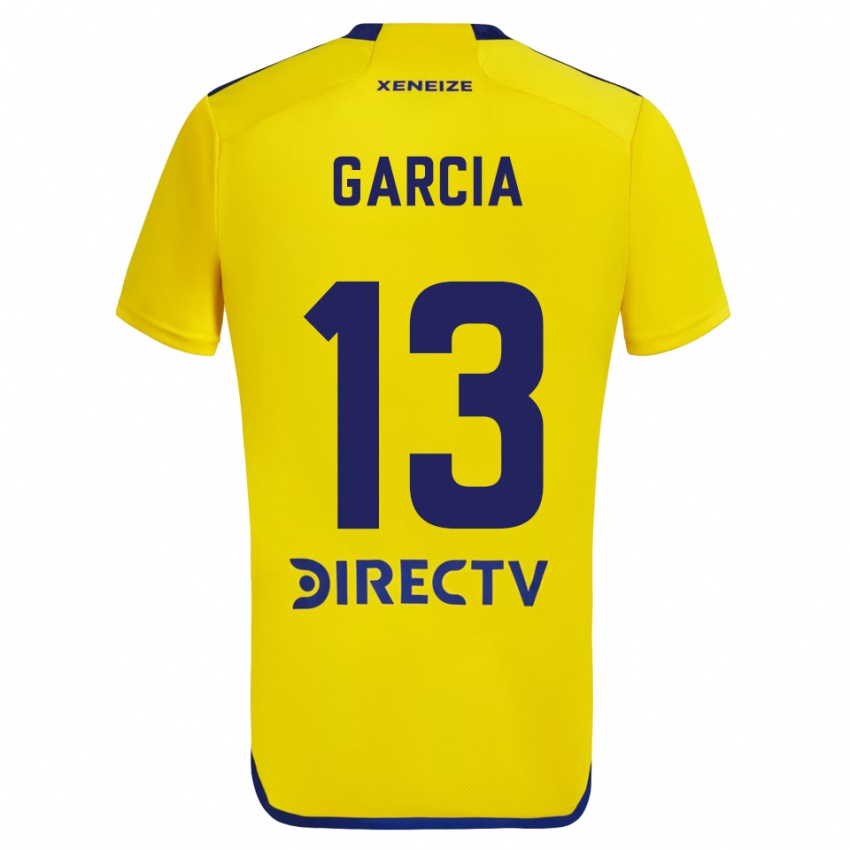 Niño Camiseta Javier Garcia #13 Amarillo Azul 2ª Equipación 2024/25 La Camisa