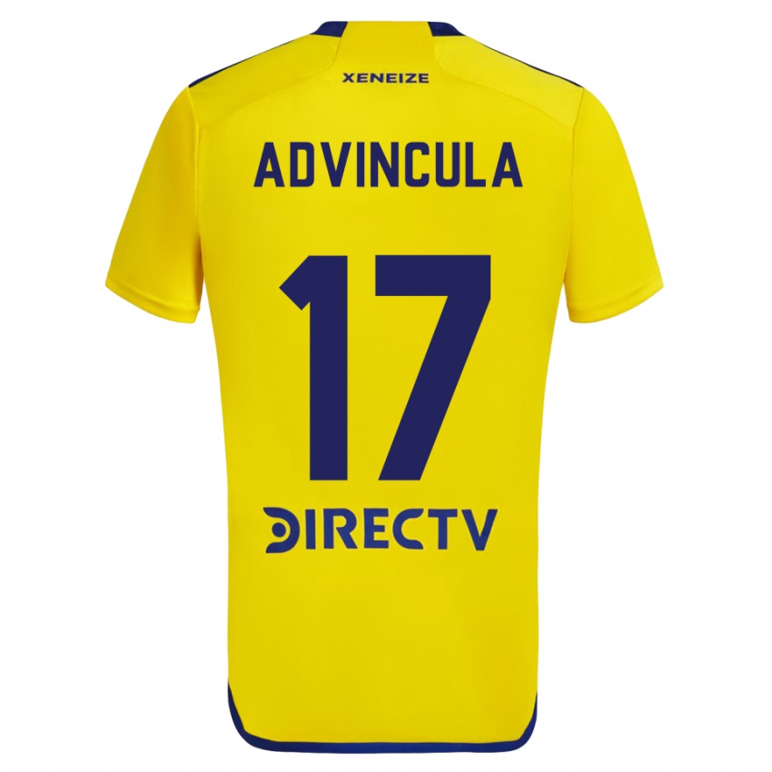 Niño Camiseta Luis Advincula #17 Amarillo Azul 2ª Equipación 2024/25 La Camisa