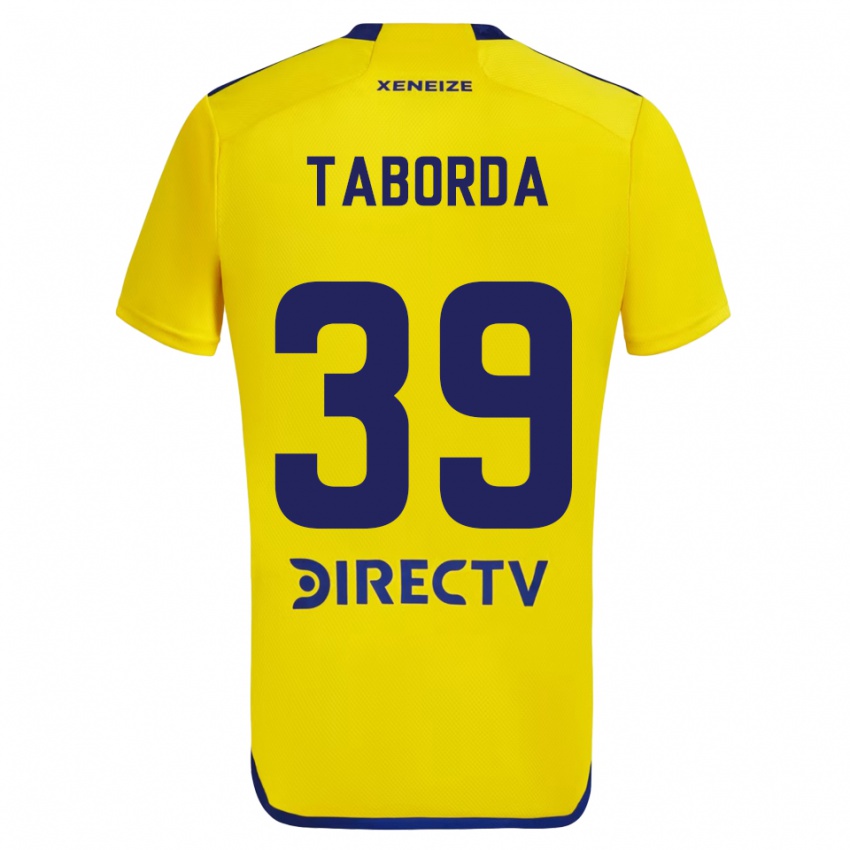 Niño Camiseta Vicente Taborda #39 Amarillo Azul 2ª Equipación 2024/25 La Camisa