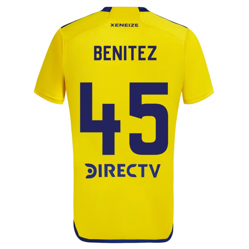 Niño Camiseta Mauricio Benítez #45 Amarillo Azul 2ª Equipación 2024/25 La Camisa