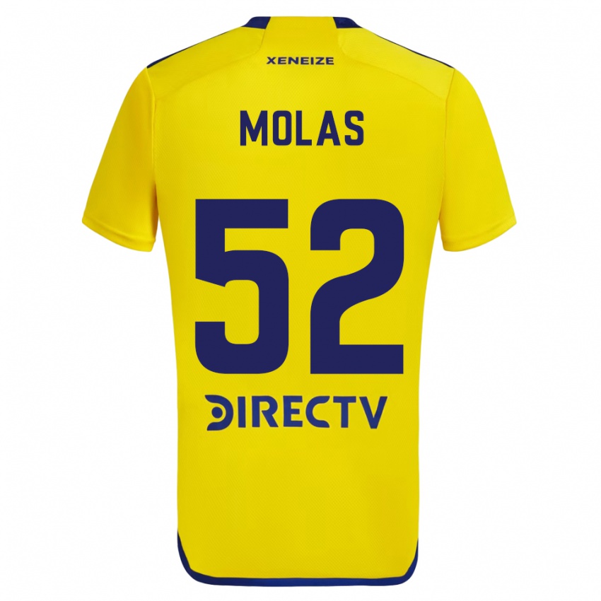 Niño Camiseta Walter Molas #52 Amarillo Azul 2ª Equipación 2024/25 La Camisa