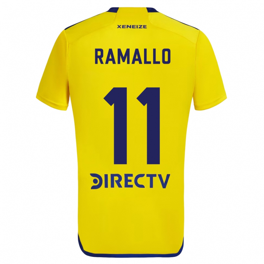 Niño Camiseta Yael Ramallo #11 Amarillo Azul 2ª Equipación 2024/25 La Camisa