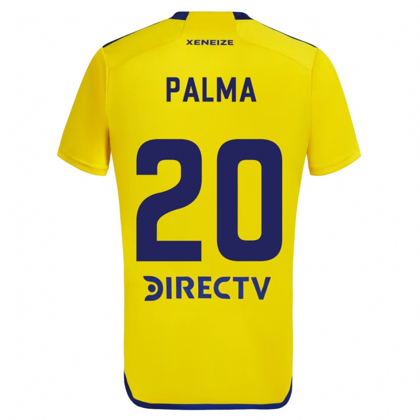 Niño Camiseta Lucas Palma #20 Amarillo Azul 2ª Equipación 2024/25 La Camisa