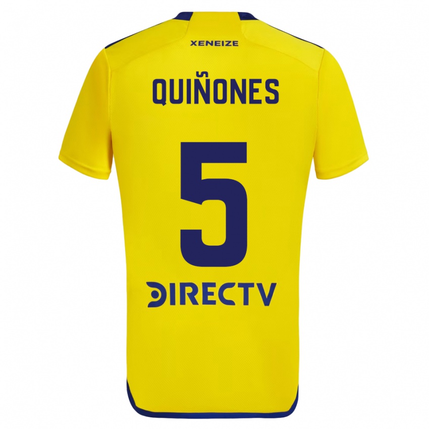 Niño Camiseta Florencia Quinones #5 Amarillo Azul 2ª Equipación 2024/25 La Camisa