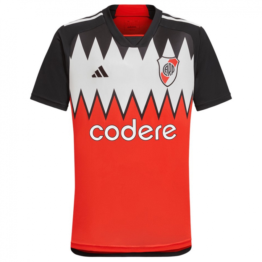 Niño Camiseta Jonatan Maidana #4 Rojo Negro Blanco 2ª Equipación 2024/25 La Camisa