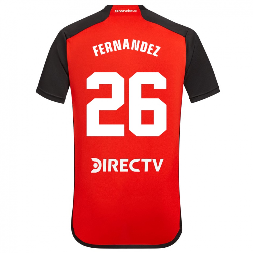 Niño Camiseta Nacho Fernández #26 Rojo Negro Blanco 2ª Equipación 2024/25 La Camisa