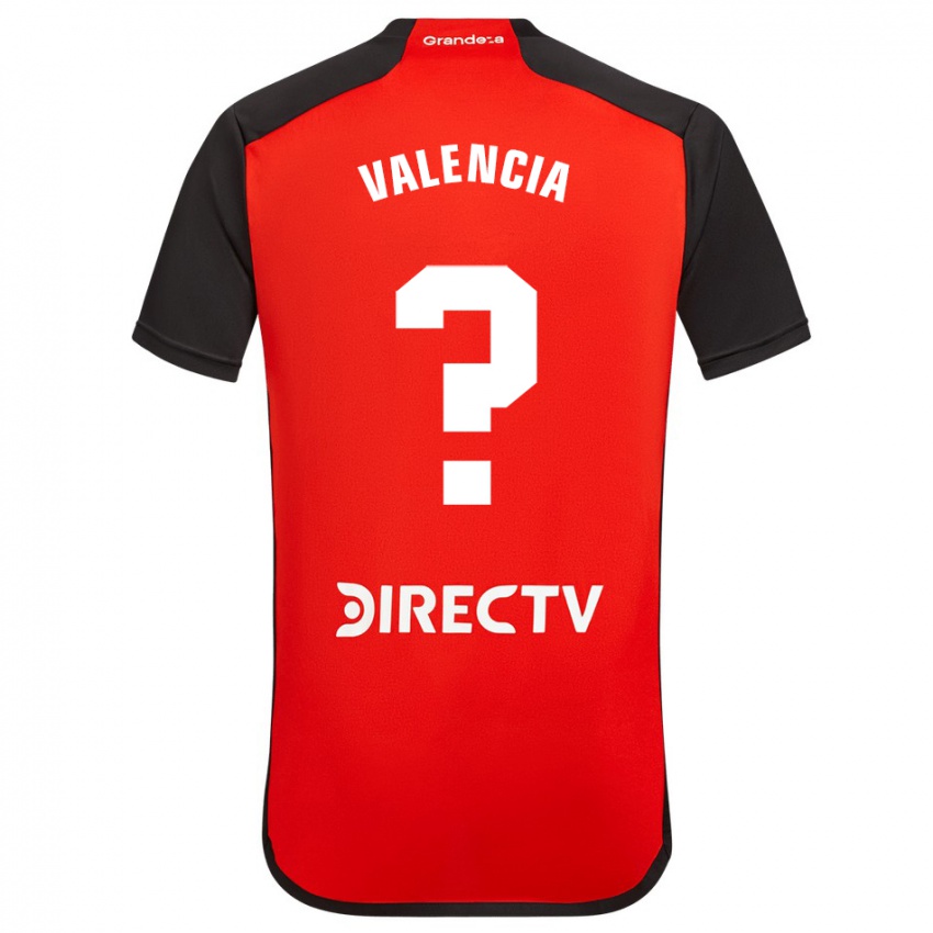 Niño Camiseta Oswaldo Valencia #0 Rojo Negro Blanco 2ª Equipación 2024/25 La Camisa