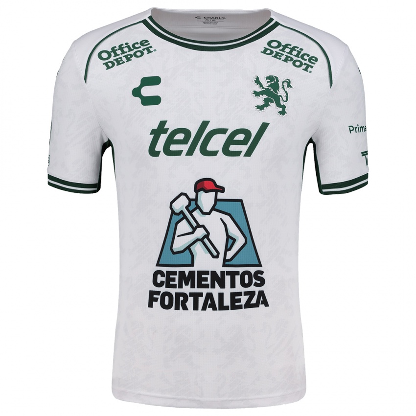 Niño Camiseta Axel Sandoval #0 Blanco Verde 2ª Equipación 2024/25 La Camisa