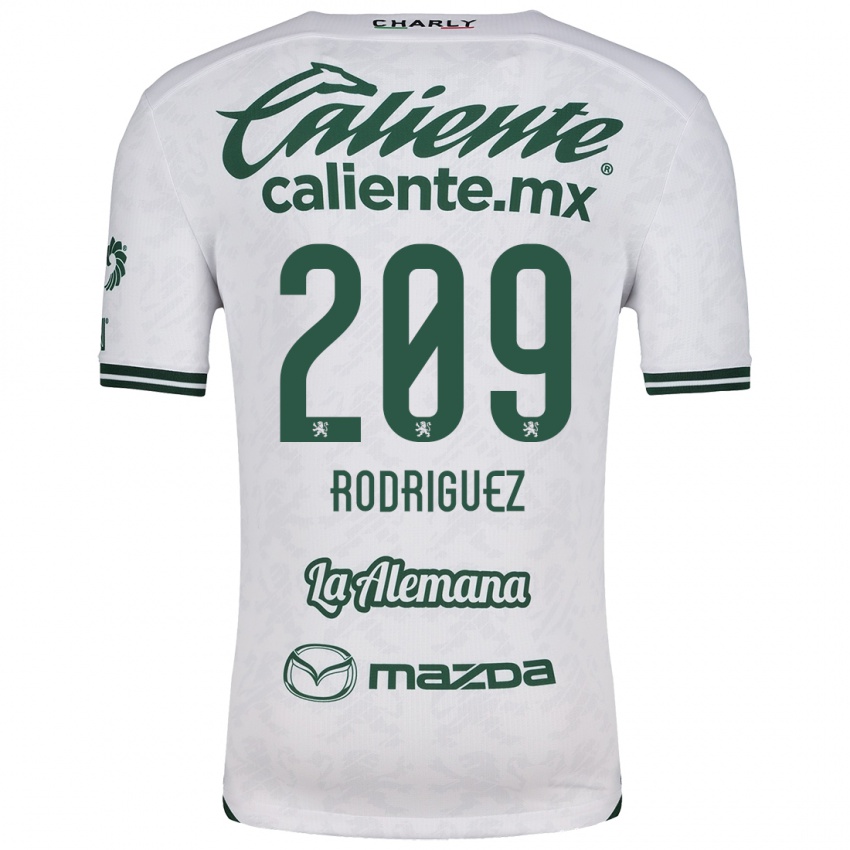 Niño Camiseta Víctor Rodríguez #209 Blanco Verde 2ª Equipación 2024/25 La Camisa