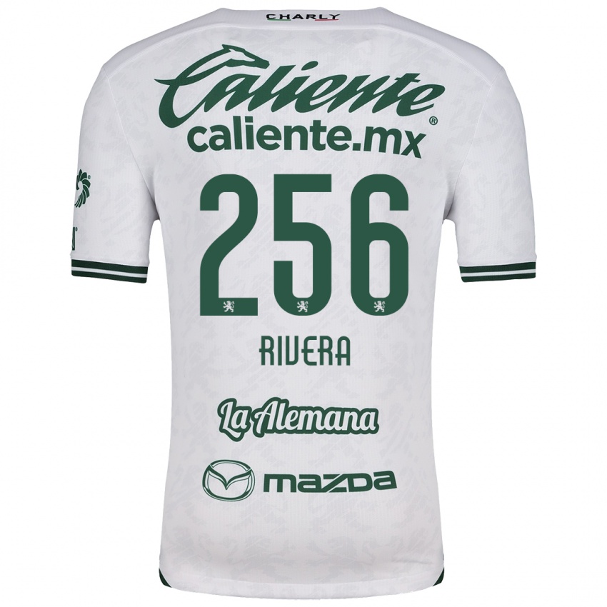 Niño Camiseta Fernando Rivera #256 Blanco Verde 2ª Equipación 2024/25 La Camisa