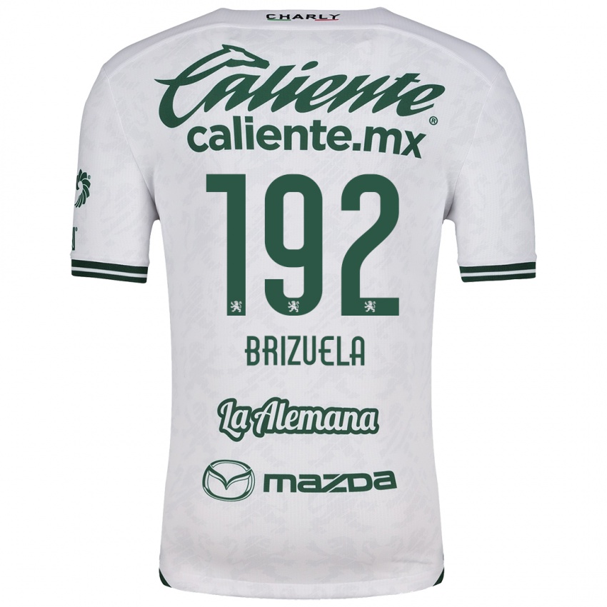 Niño Camiseta Juan Brizuela #192 Blanco Verde 2ª Equipación 2024/25 La Camisa