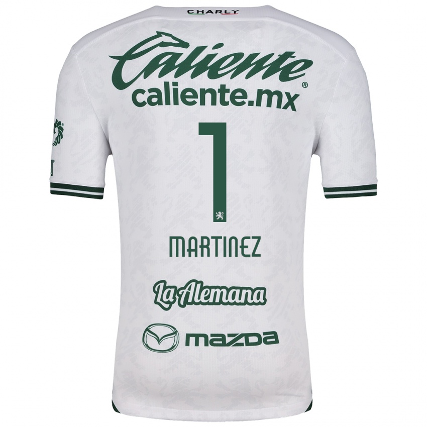 Niño Camiseta Angeles Martínez #1 Blanco Verde 2ª Equipación 2024/25 La Camisa