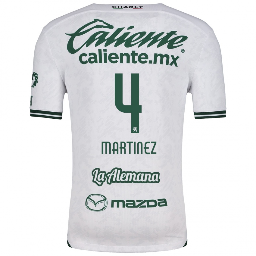 Niño Camiseta Mitzi Martínez #4 Blanco Verde 2ª Equipación 2024/25 La Camisa