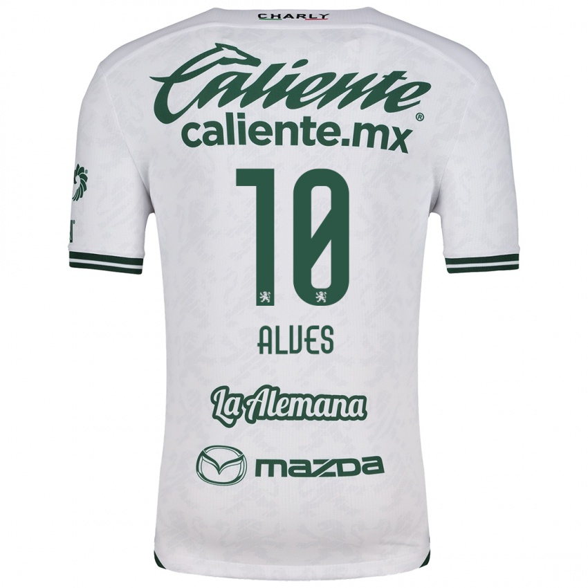 Niño Camiseta Maria Alves #10 Blanco Verde 2ª Equipación 2024/25 La Camisa