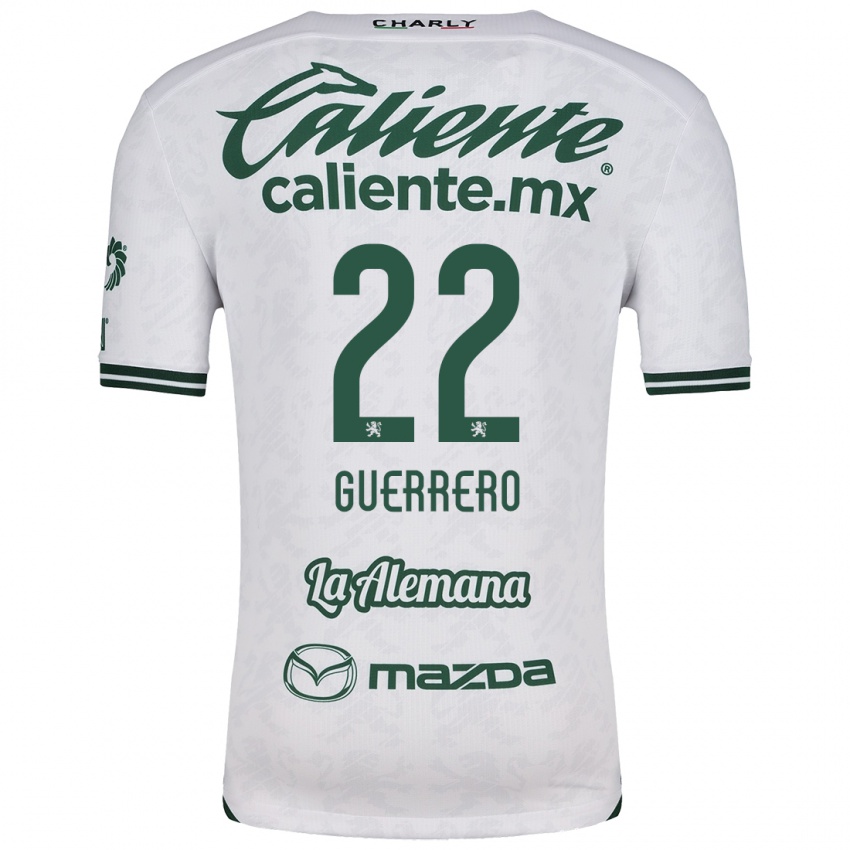 Niño Camiseta África Guerrero #22 Blanco Verde 2ª Equipación 2024/25 La Camisa