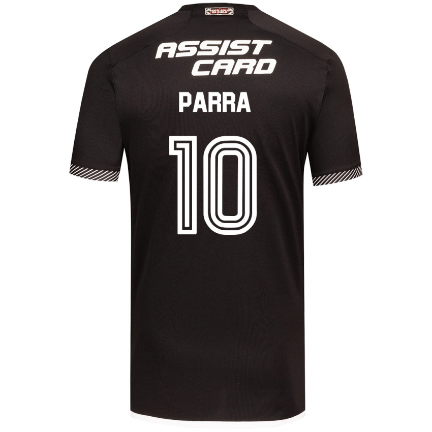 Niño Camiseta Pablo Parra #10 Blanco Negro 2ª Equipación 2024/25 La Camisa