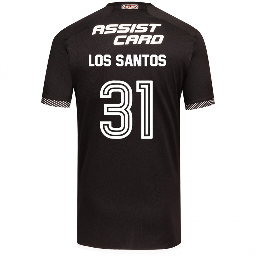 Niño Camiseta Matías De Los Santos #31 Blanco Negro 2ª Equipación 2024/25 La Camisa