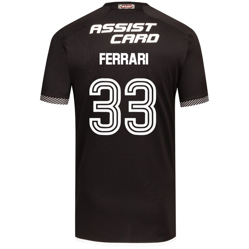 Niño Camiseta Matías Ferrari #33 Blanco Negro 2ª Equipación 2024/25 La Camisa