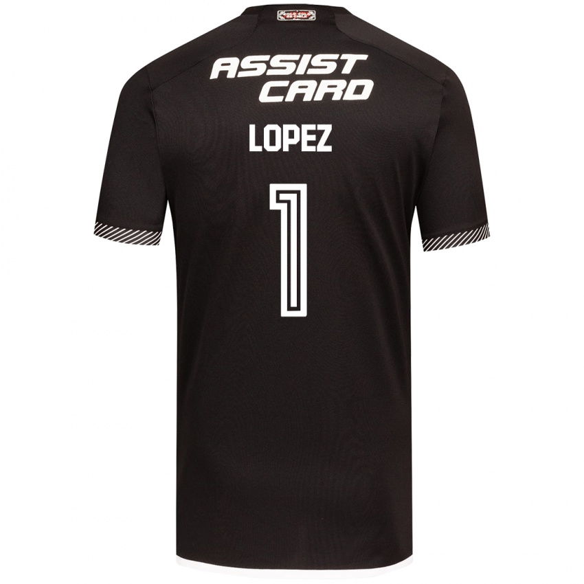 Niño Camiseta Yessenia López #1 Blanco Negro 2ª Equipación 2024/25 La Camisa