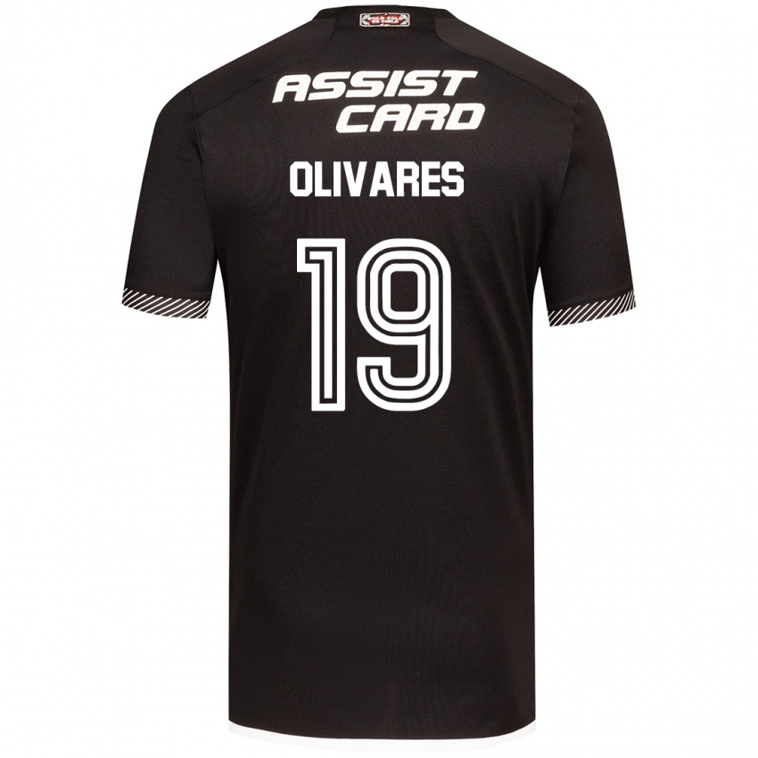 Niño Camiseta Michelle Olivares #19 Blanco Negro 2ª Equipación 2024/25 La Camisa