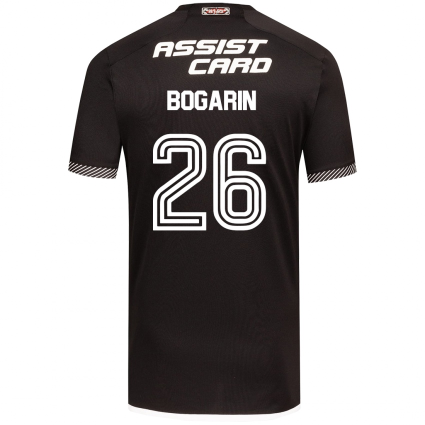 Niño Camiseta Dahiana Bogarín #26 Blanco Negro 2ª Equipación 2024/25 La Camisa