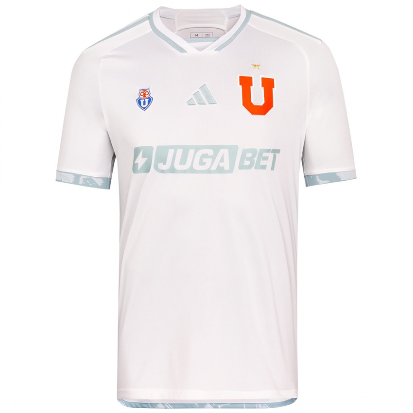 Niño Camiseta Gabriel Castellón #25 Gris Blanco 2ª Equipación 2024/25 La Camisa