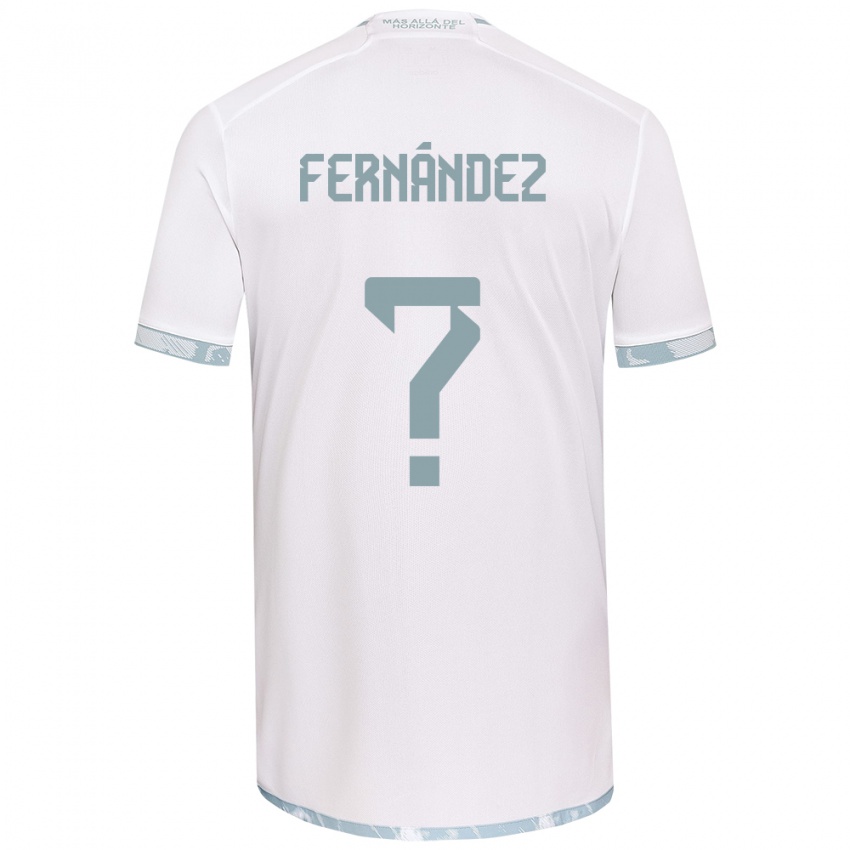 Niño Camiseta Joaquín Fernández #0 Gris Blanco 2ª Equipación 2024/25 La Camisa