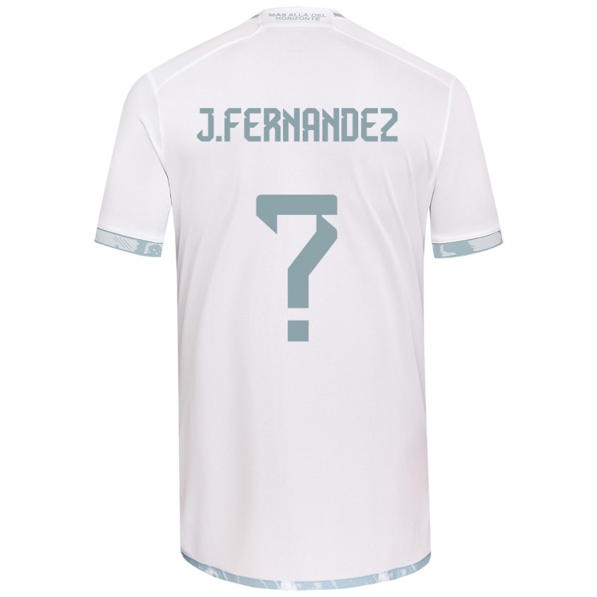 Niño Camiseta José Matías Fernández #0 Gris Blanco 2ª Equipación 2024/25 La Camisa