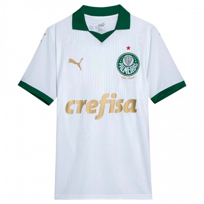 Niño Camiseta Su Nombre #0 Blanco Verde 2ª Equipación 2024/25 La Camisa