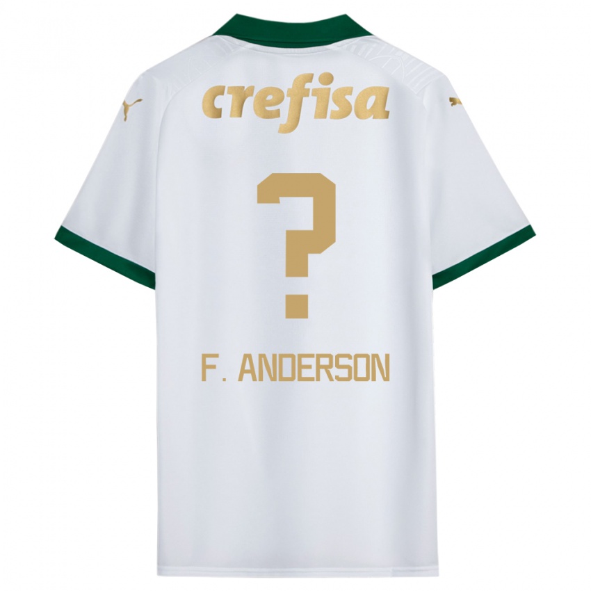 Niño Camiseta Felipe Anderson #0 Blanco Verde 2ª Equipación 2024/25 La Camisa