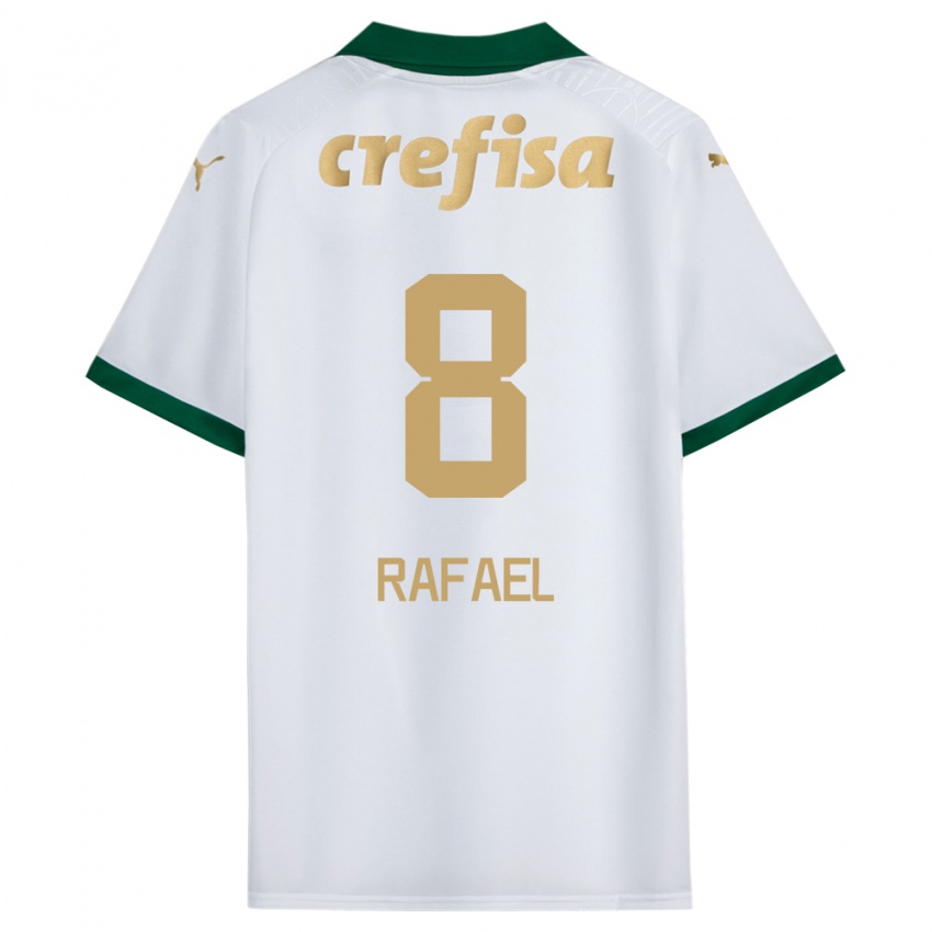 Niño Camiseta Ze Rafael #8 Blanco Verde 2ª Equipación 2024/25 La Camisa