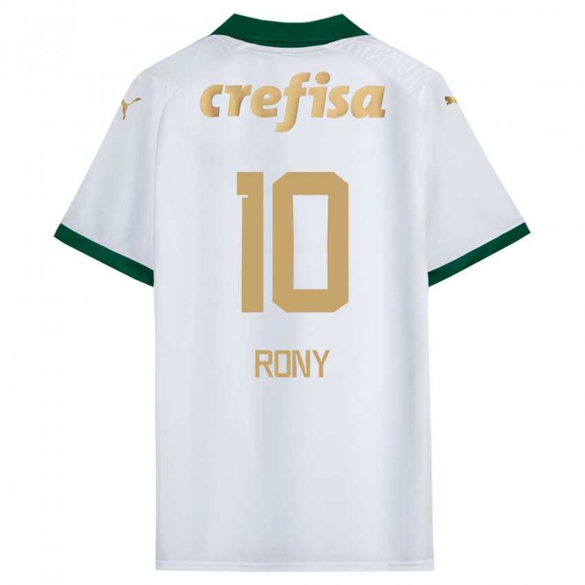 Niño Camiseta Rony #10 Blanco Verde 2ª Equipación 2024/25 La Camisa